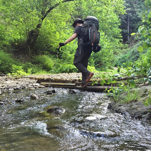 M, hiking in the Santa Cruz Mountains