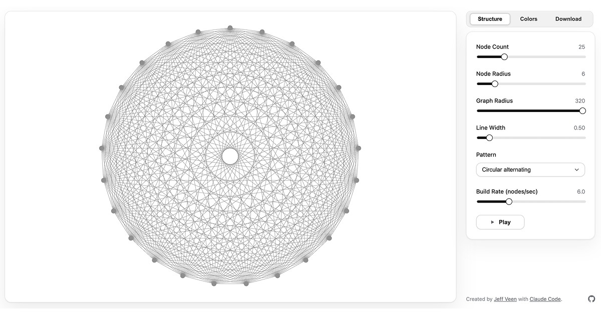 The visualizer app I created with Claude